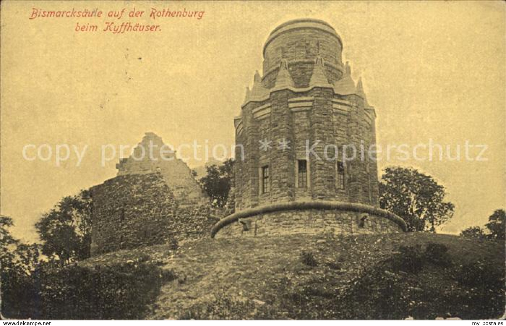 Kyffhaeuser Rothenburg Bismarcksaeule