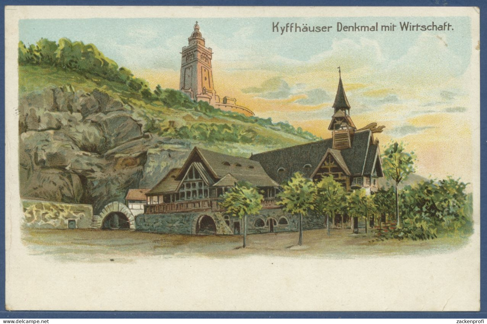 Kyffhäuser Denkmal mit Wirtschaft, ungebraucht (AK2396)