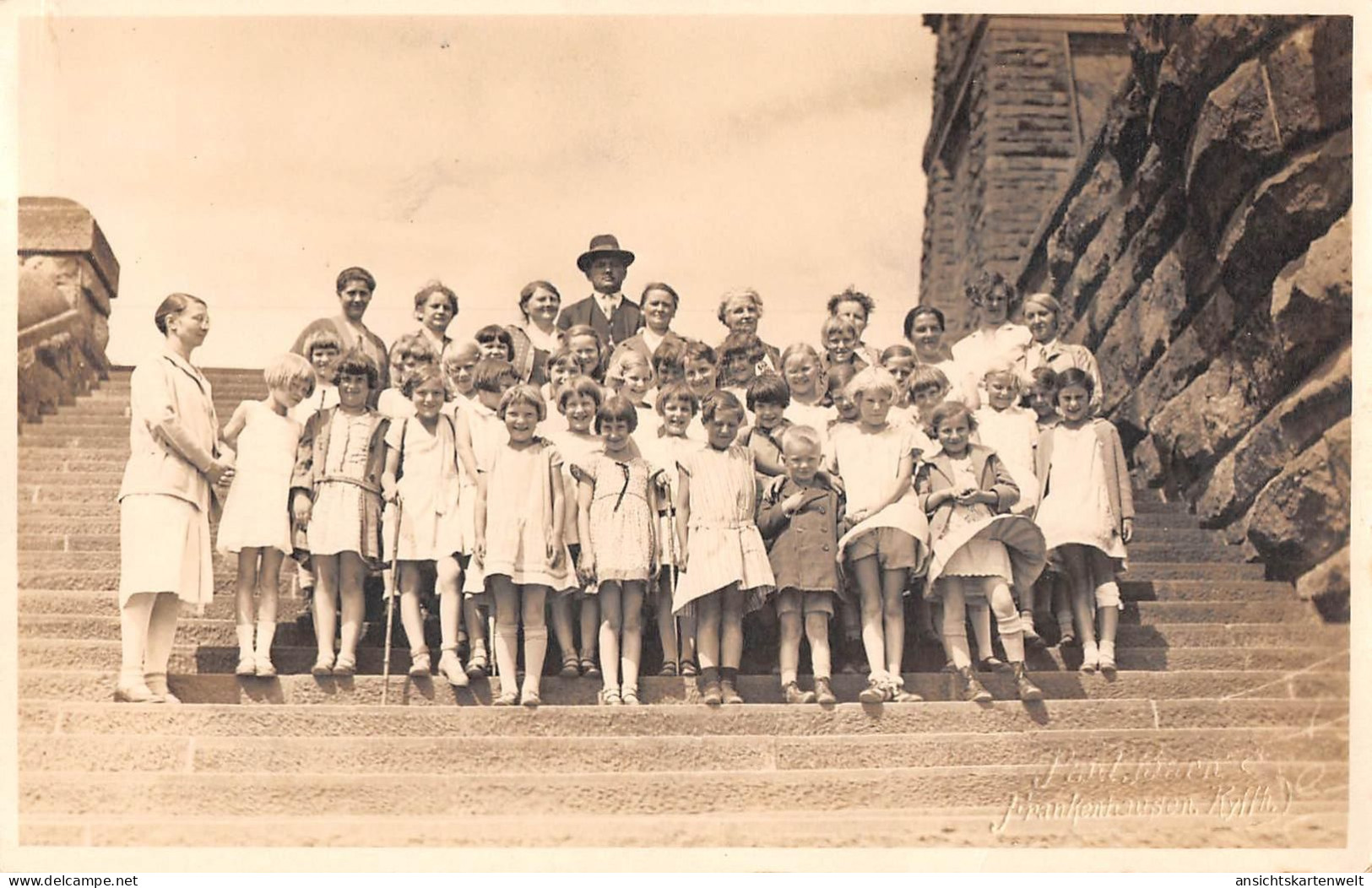 Kyffhäuser Denkmal Personen Fotokarte ngl #177.349