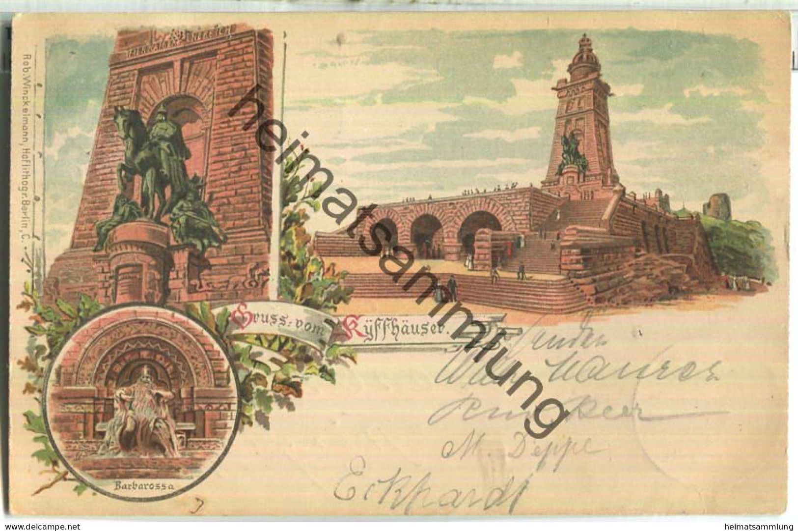 Kyffhäuser - Verlag Rob. Winckelmann Berlin - gel. 1901