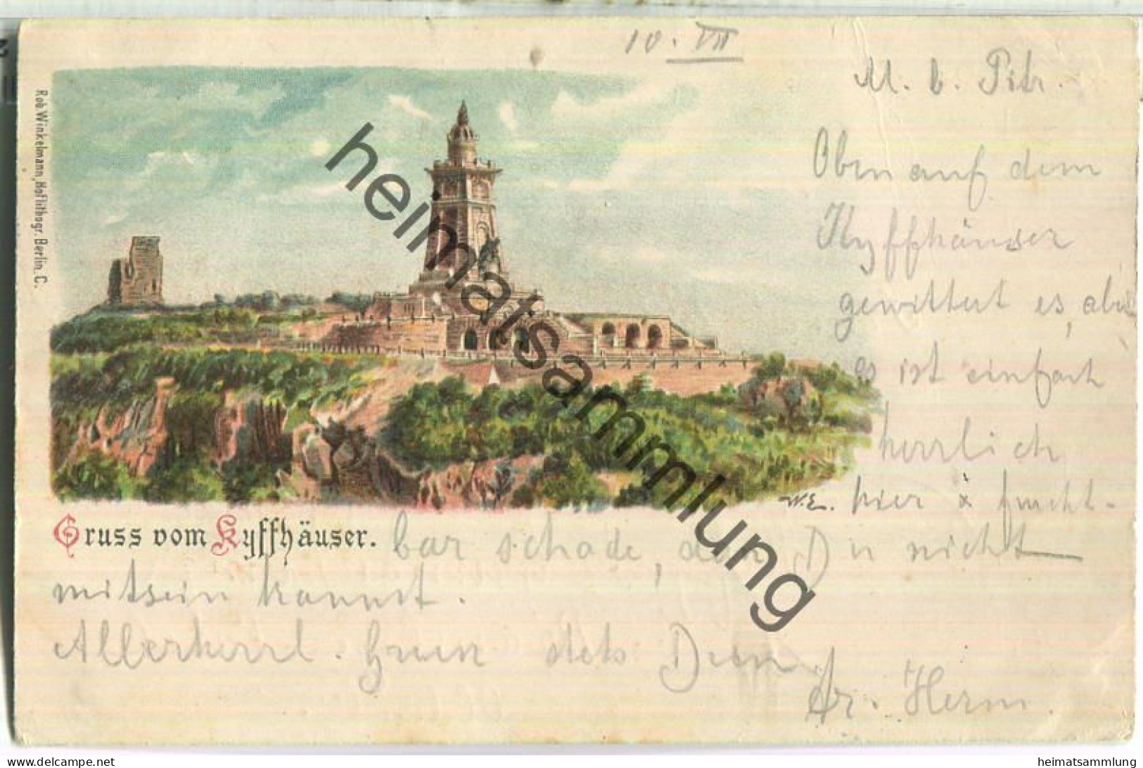 Kyffhäuser - Verlag Rob. Winckelmann Berlin - gel. 1901