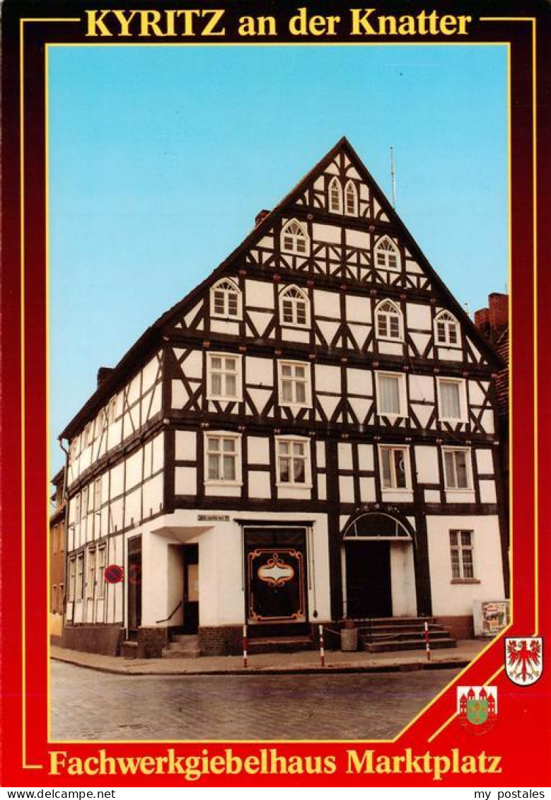 Kyritz Brandenburg Fachwerkgiebelhaus Marktplatz Fachwerk Knatter Giebel