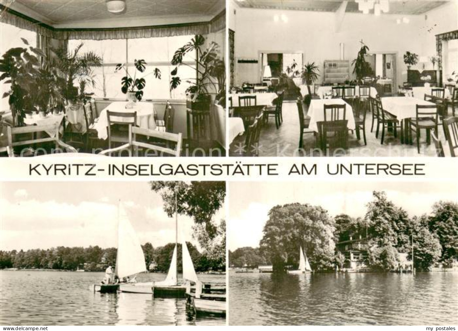 Kyritz Brandenburg Inselgaststaette am Untersee Gastraeume Seepartien