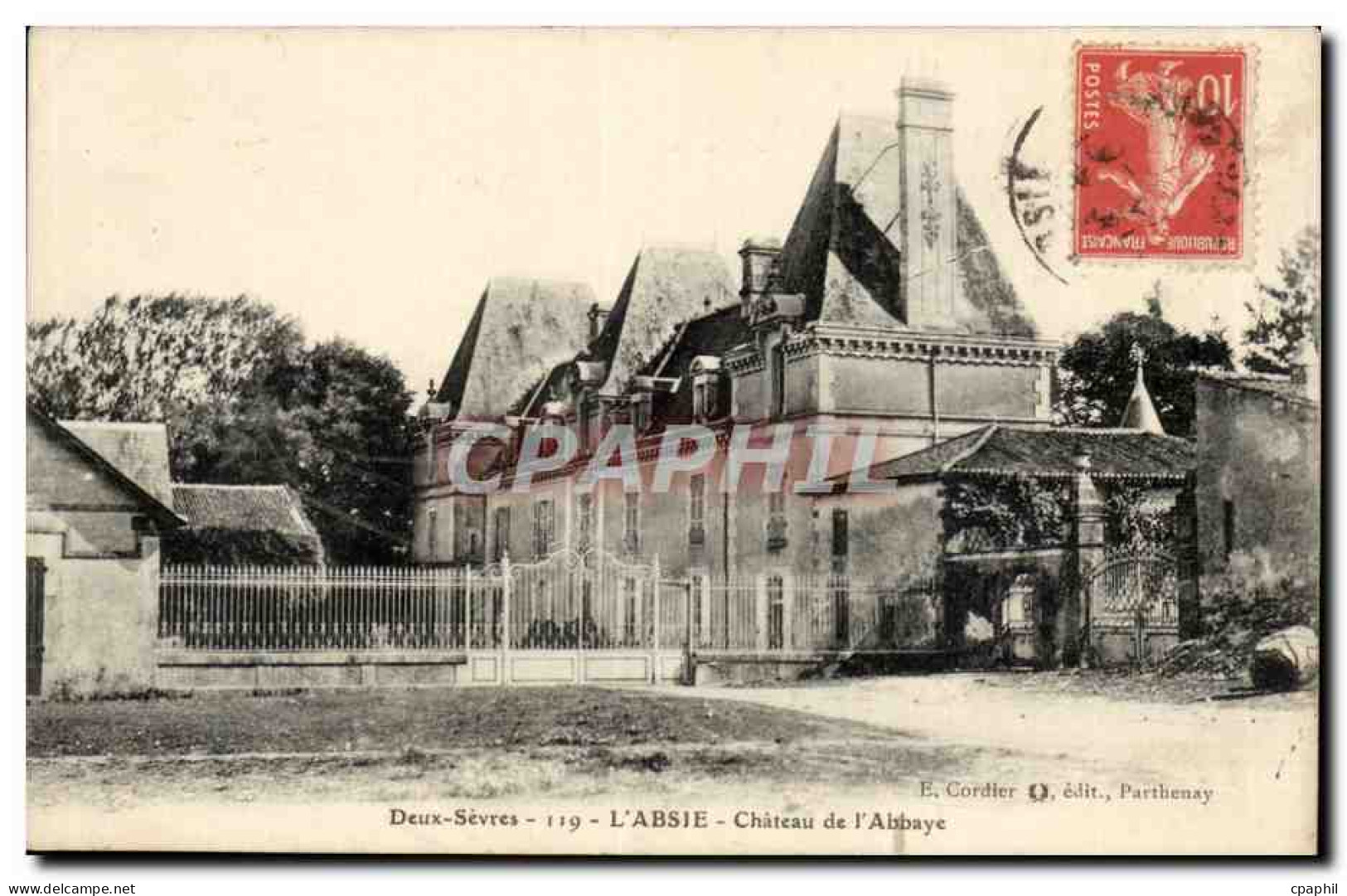 l'Absie CPA Chateau de l'abbaye