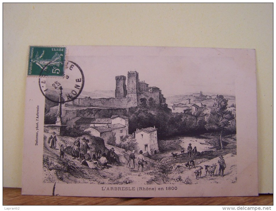 L´ARBRESLE (RHONE) LES CHEVRES. L'ARBRESLE EN 1800.