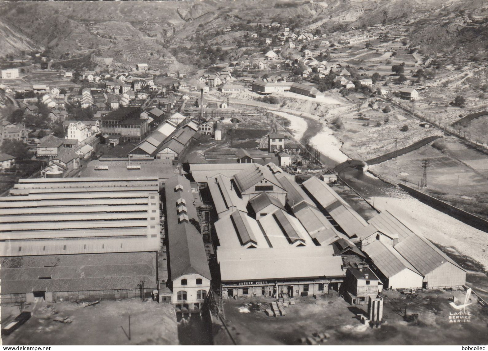 L'ARGENTIERE-la-BESSEE (Hautes-Alpes): Vue générale des usines Péchiney