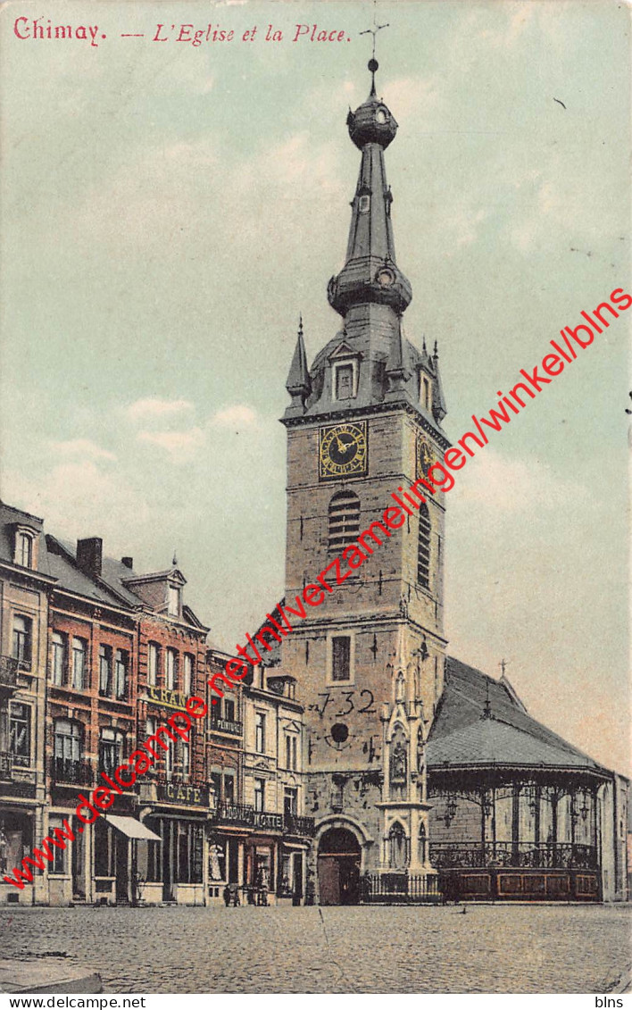 L'Eglise et la Place - Chimay