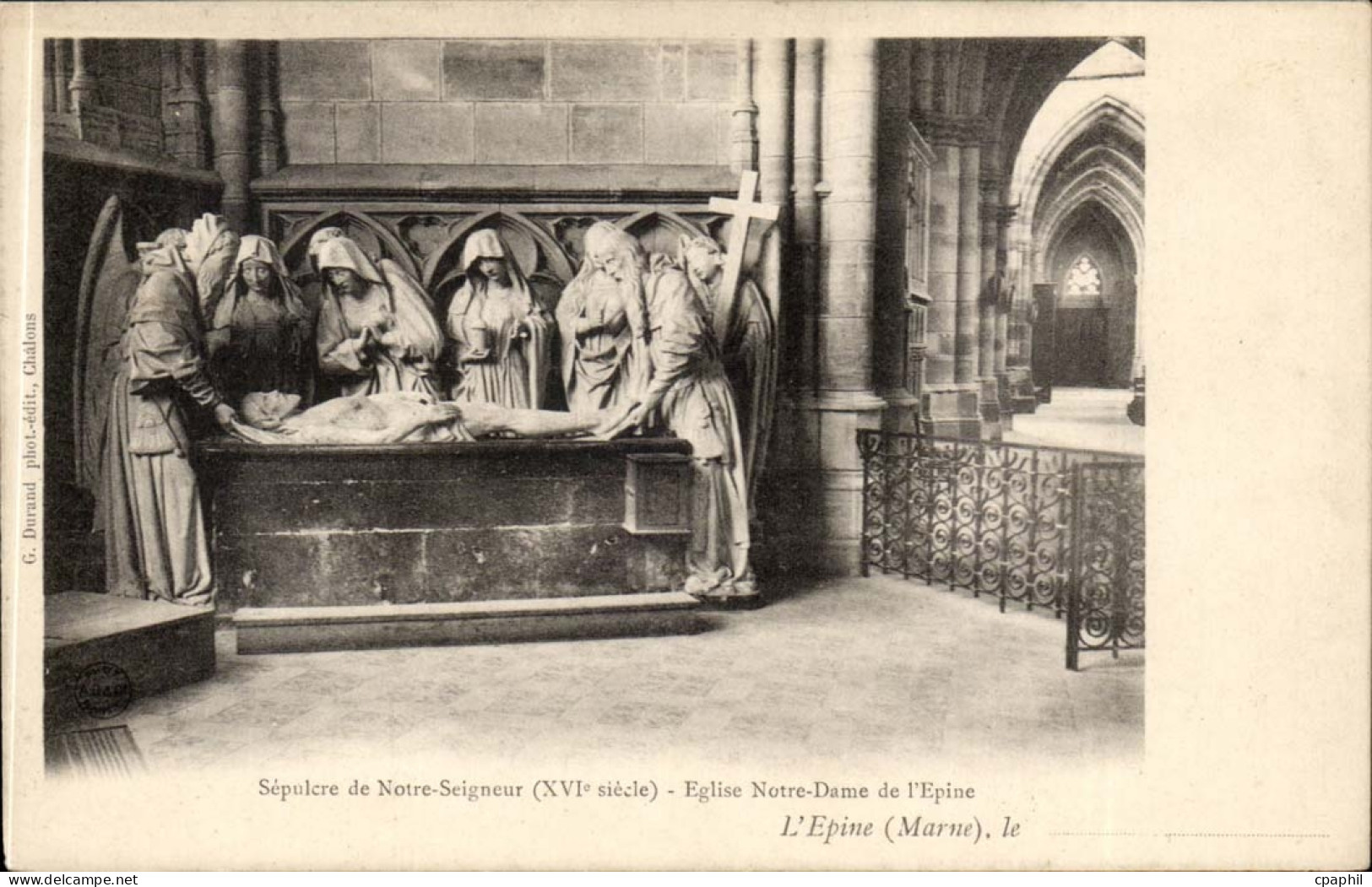 L'epine CPA Sepulcre de Notre SEigneur Eglise Notre Dame de l'epine