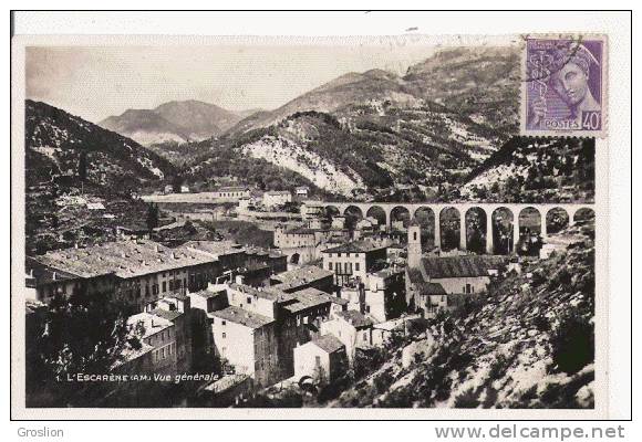 L'ESCARENE (AM) 1 VUE GENERALE (CARTE PHOTO PANORAMIQUE)