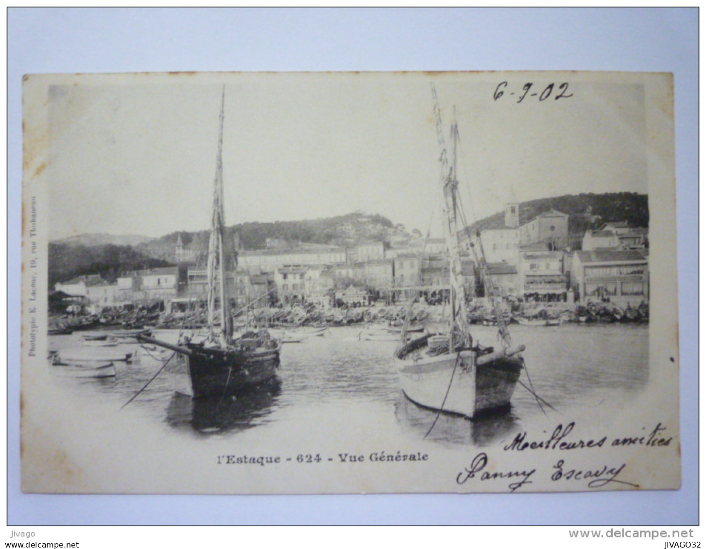 L'ESTAQUE  :  Vue générale  1902