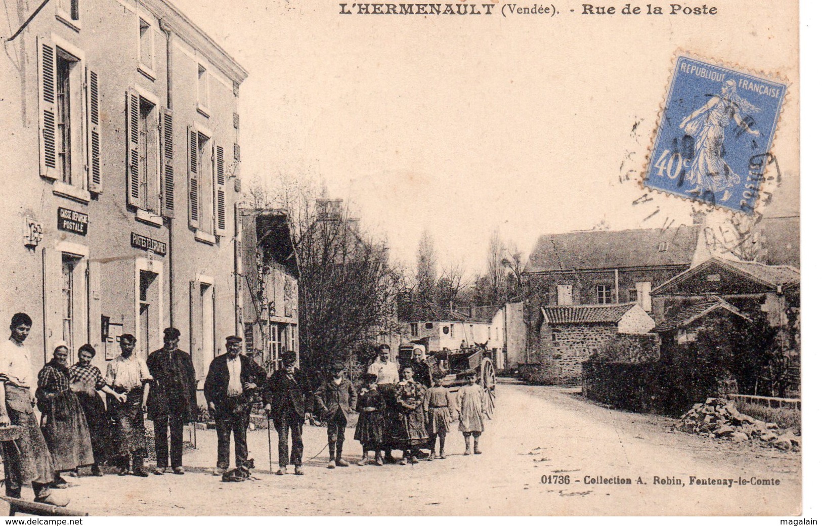 L'Hermenault : rue de la Poste