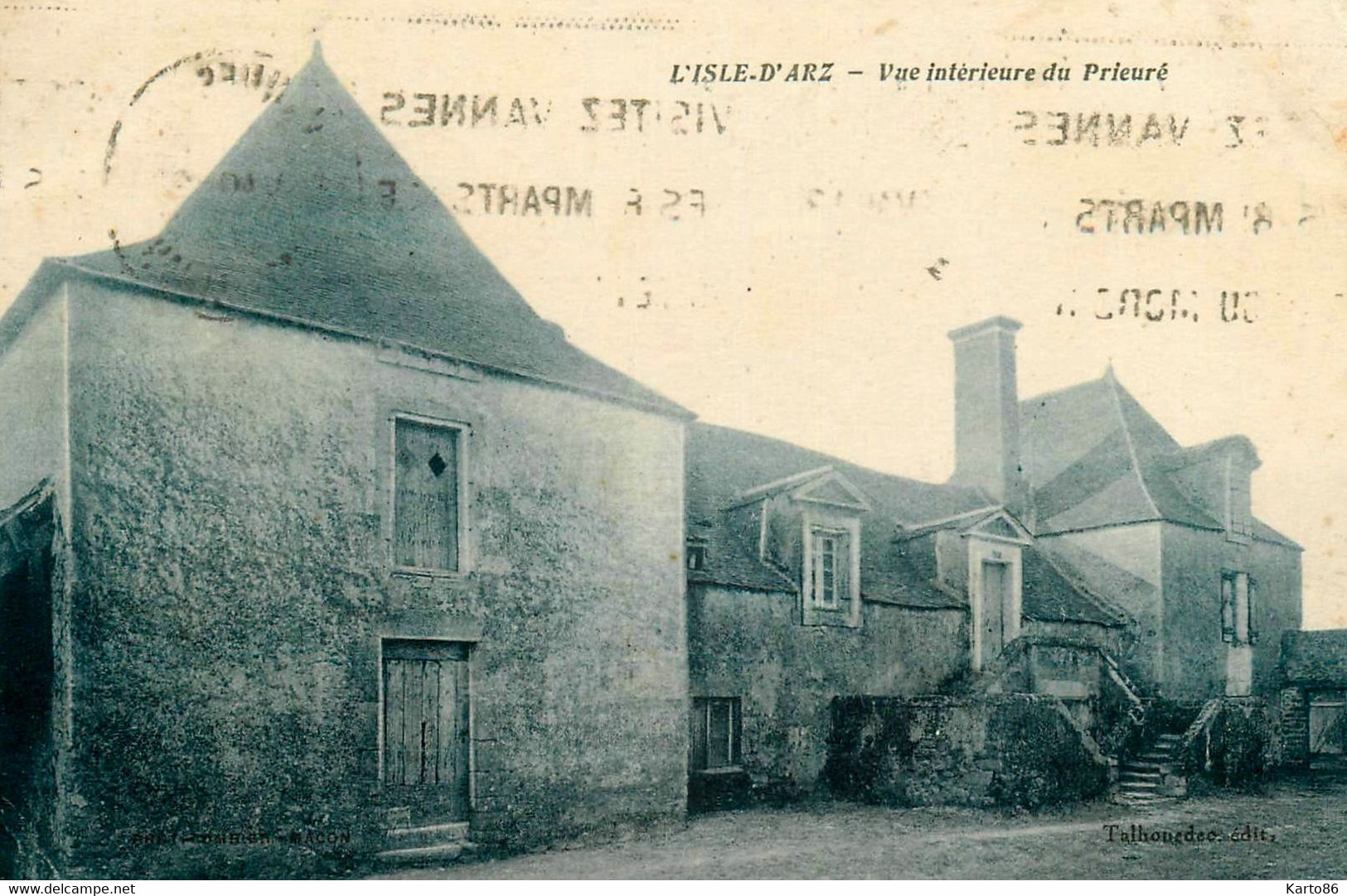 l'isle d'arz * ile d'arz * vue intérieure du prieuré