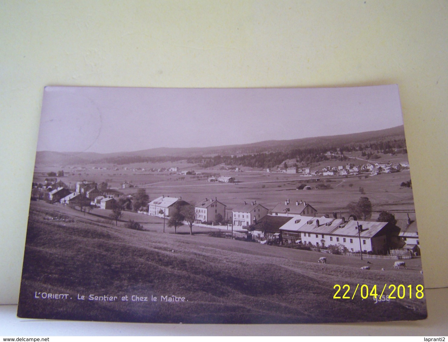 L'ORIENT (SUISSE) CHENIT. LE SENTIER ET CHEZ LE MAITRE.