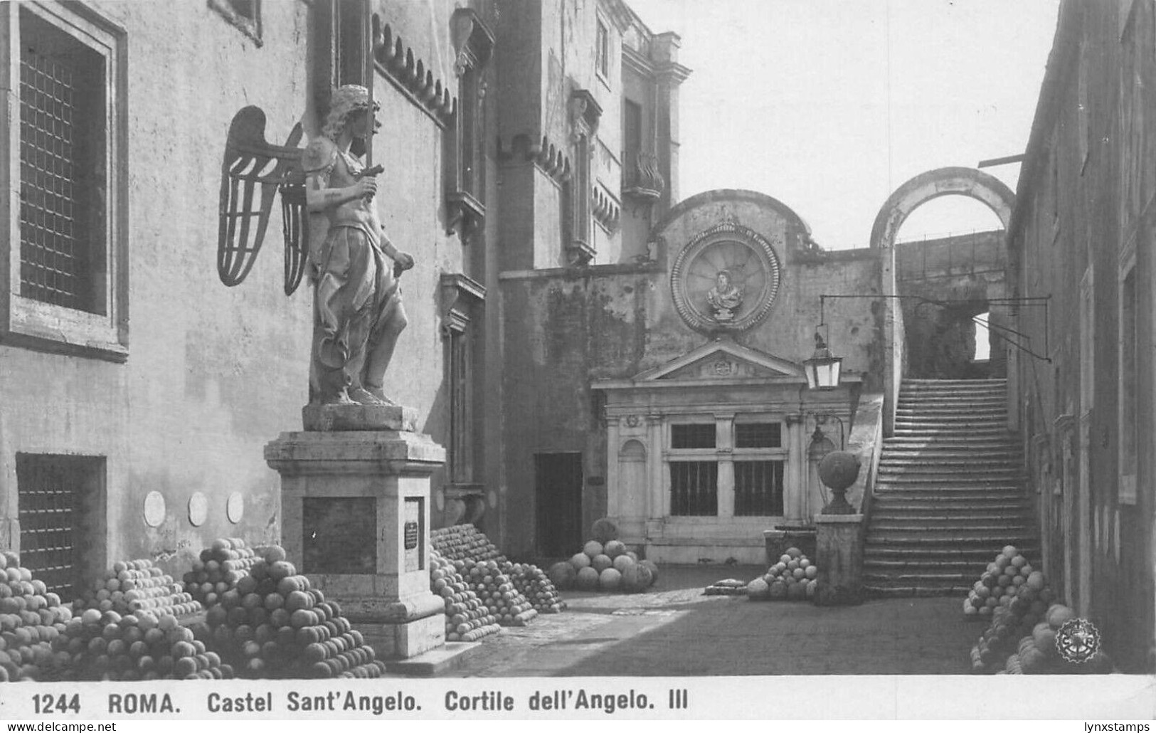 L071 Italy Roma Castel Sant'Angelo vintage postcard