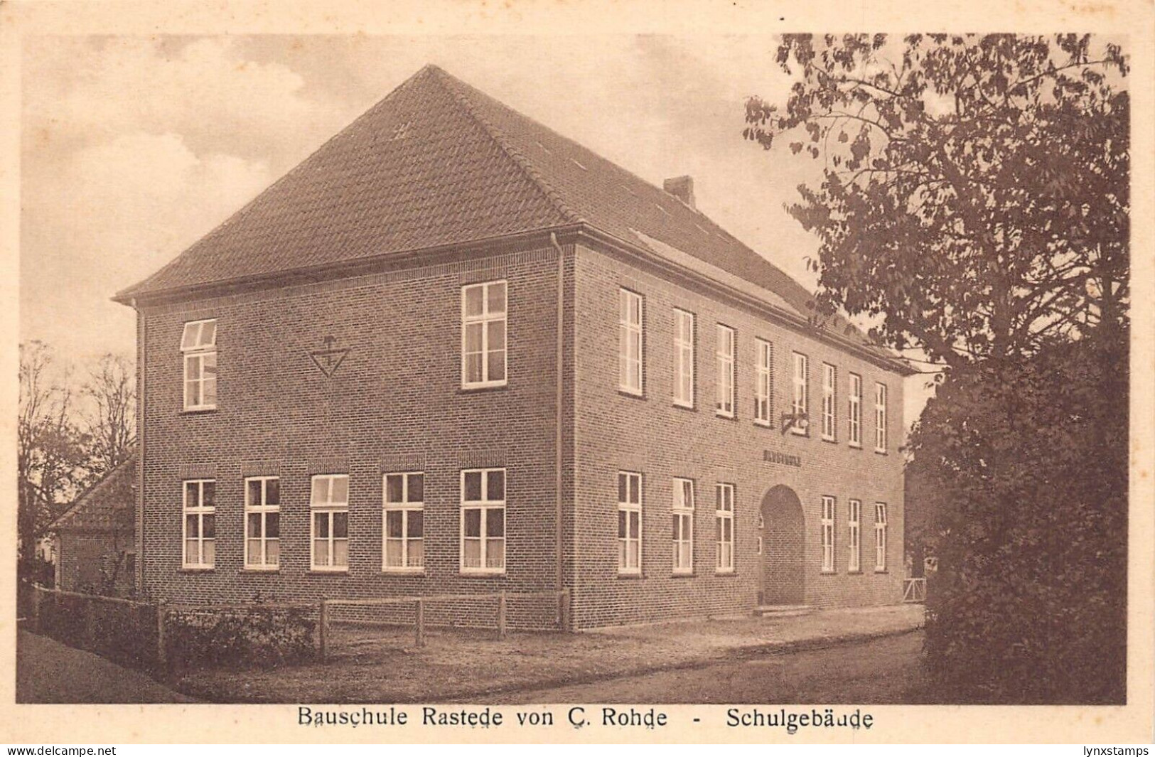 L115 Germany Bauschule Rastede von C Rohde i Oldenburg School postcard
