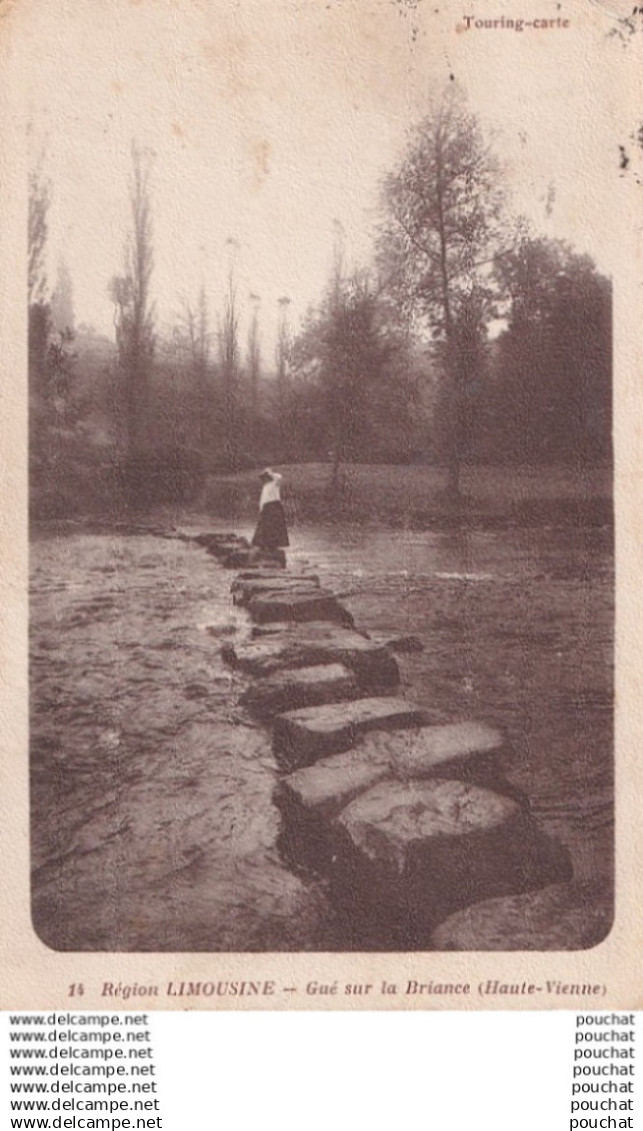 L21-87) CONDAT SUR VIENNE - LA BRIANCE - LE GUE A CHAMBON - JOVE - ( 2 SCANS )