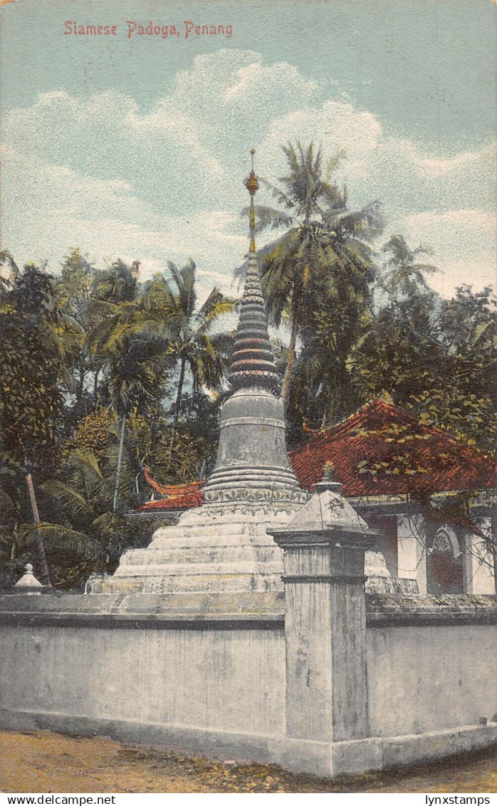 L253 Malaysia Penang Siamese Pagoda postcard