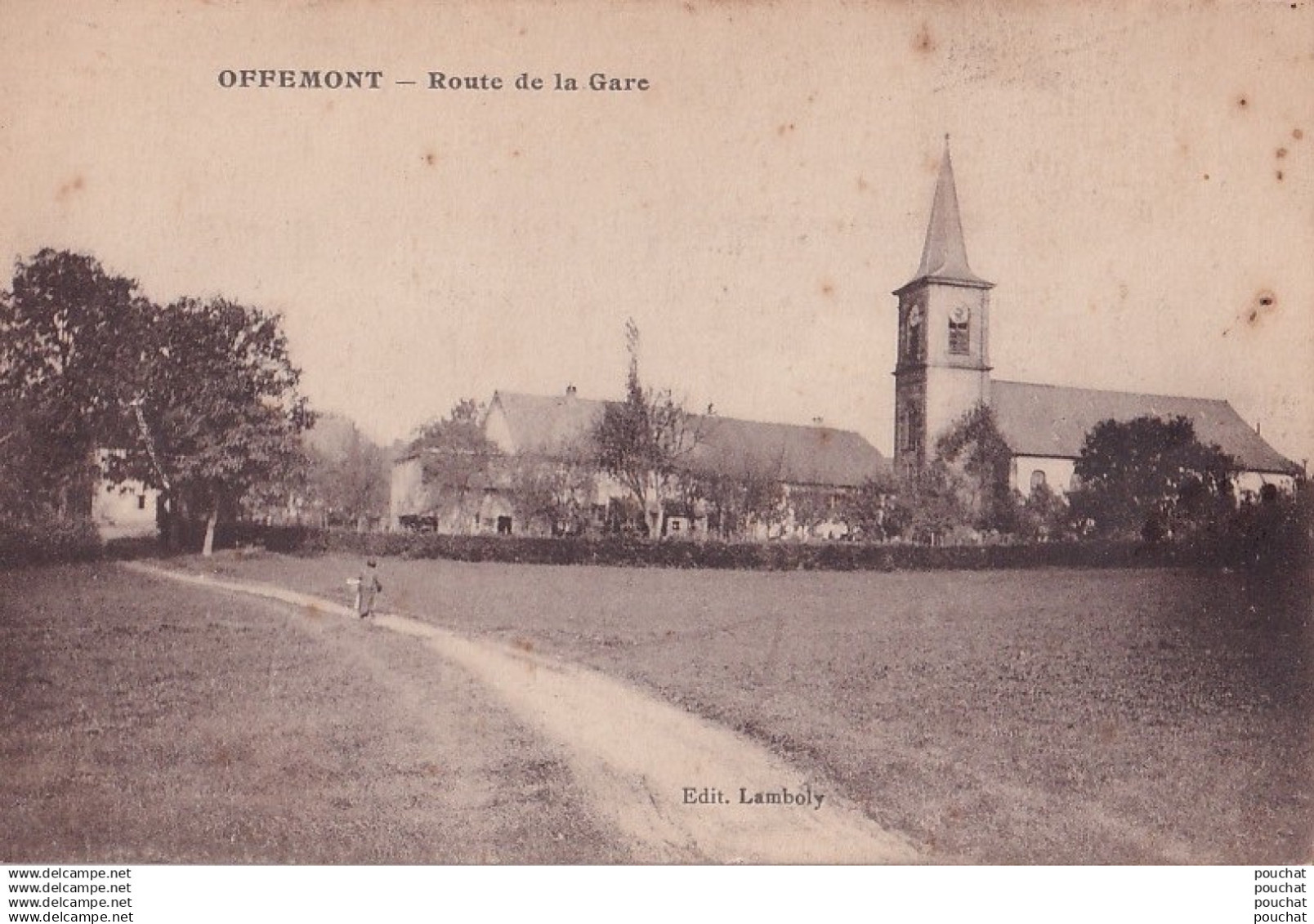 L3-90) OFFEMONT - ROUTE  DE  LA  GARE   - ( 2 SCANS )