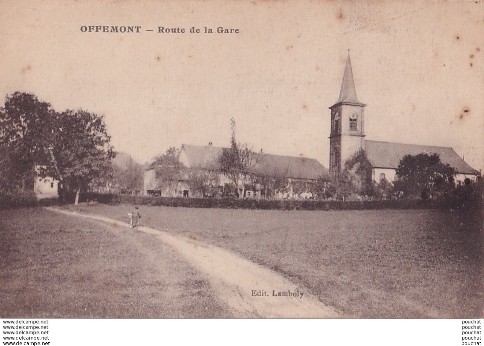 L3-90) OFFEMONT - ROUTE  DE  LA  GARE   - ( 2 SCANS )