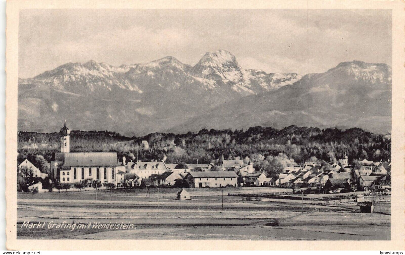 L306 Germany Markt Grafing Mit Wendelstein Mountains vintage postcard