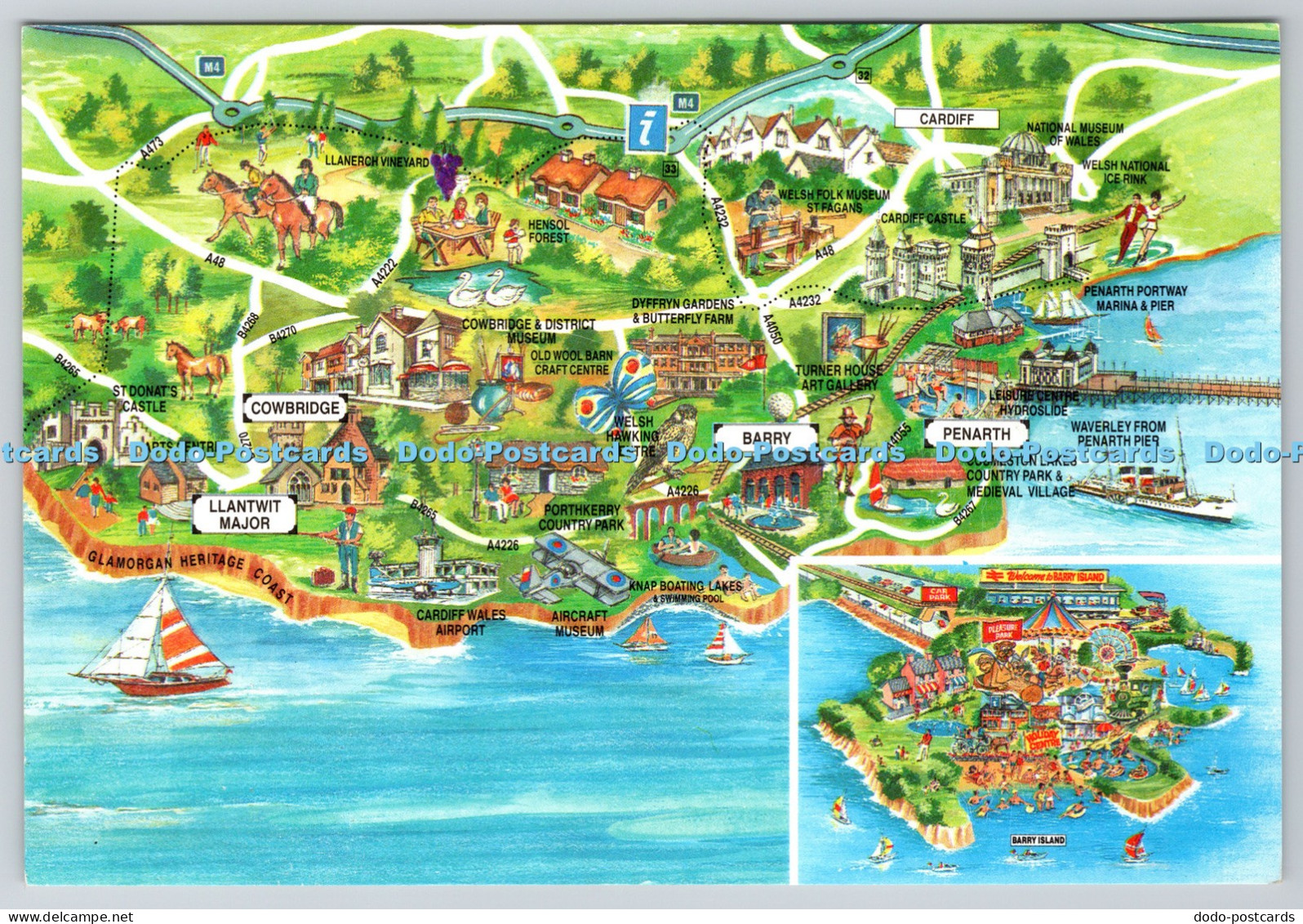 L340031 Glamorgan Heritage Coast Barry Island The Map Vale of Glamorgan Borough