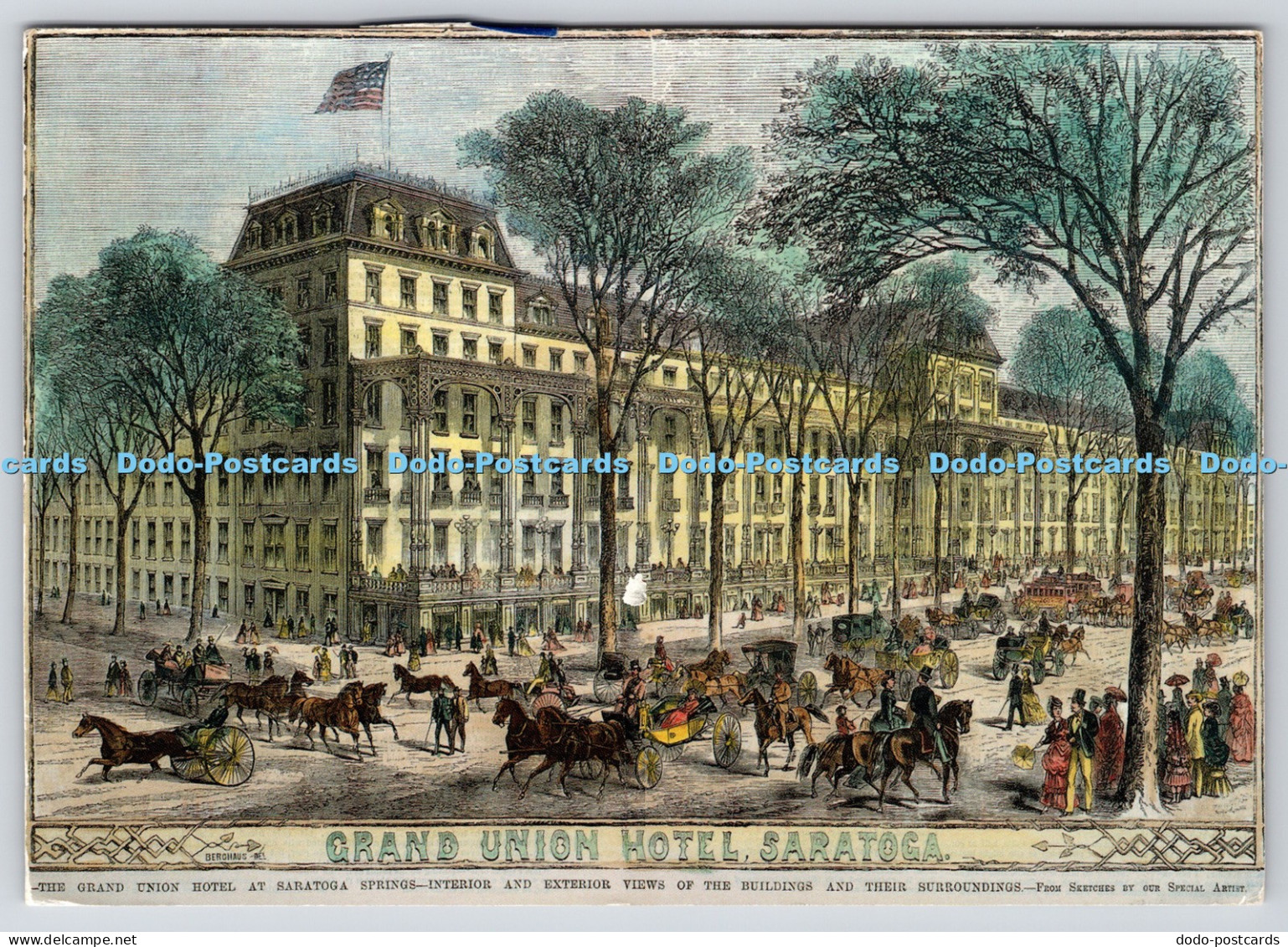 L344331 New York Saratoga Springs Famous Old Grand Union Hotel Dean Color