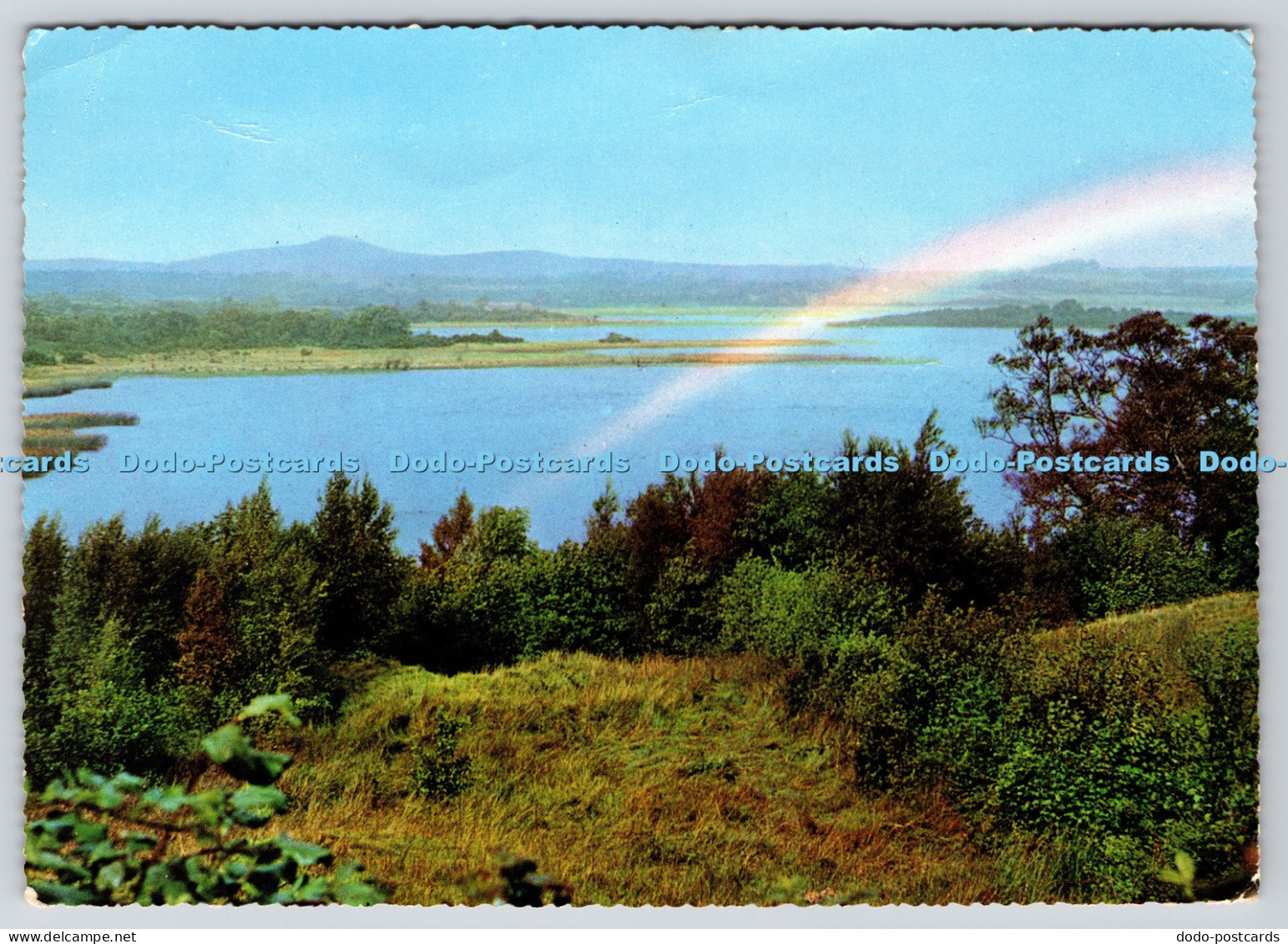 L351444 Co. Fermanagh. Rainbow Over Lough Erne. The N. P. O. Belfast. T. Mcllroy