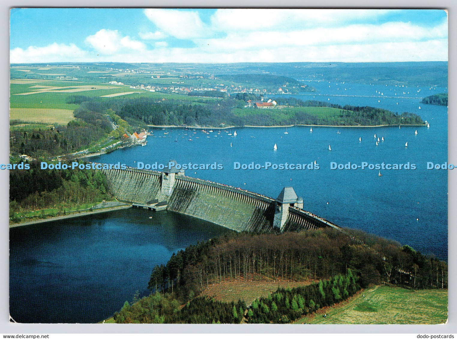 L351744 Sperrmauer der Mohnetalsperre. Kreis Soest Westfalen. Deutschland. Inh.