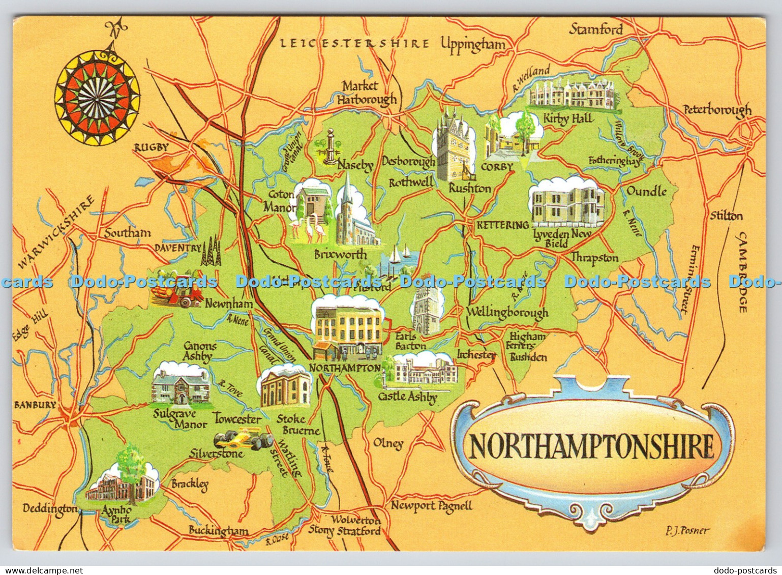 L352286 Northamptonshire The map J Salmon Sevenoaks