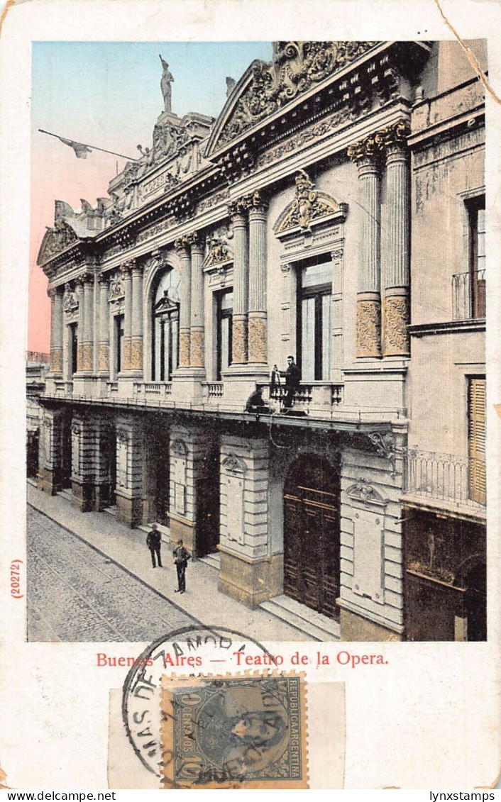 L353 Argentina Buenos Aires Teatro de la Opera vintage postcard