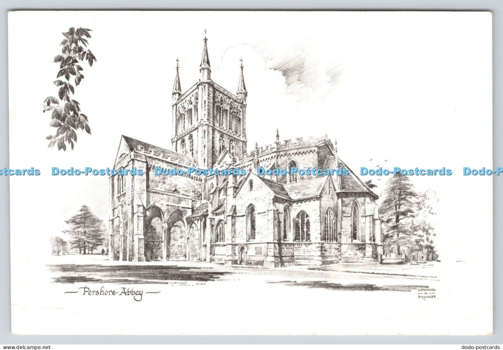 L353210 Pershore Abbey Kenneth A Bromley