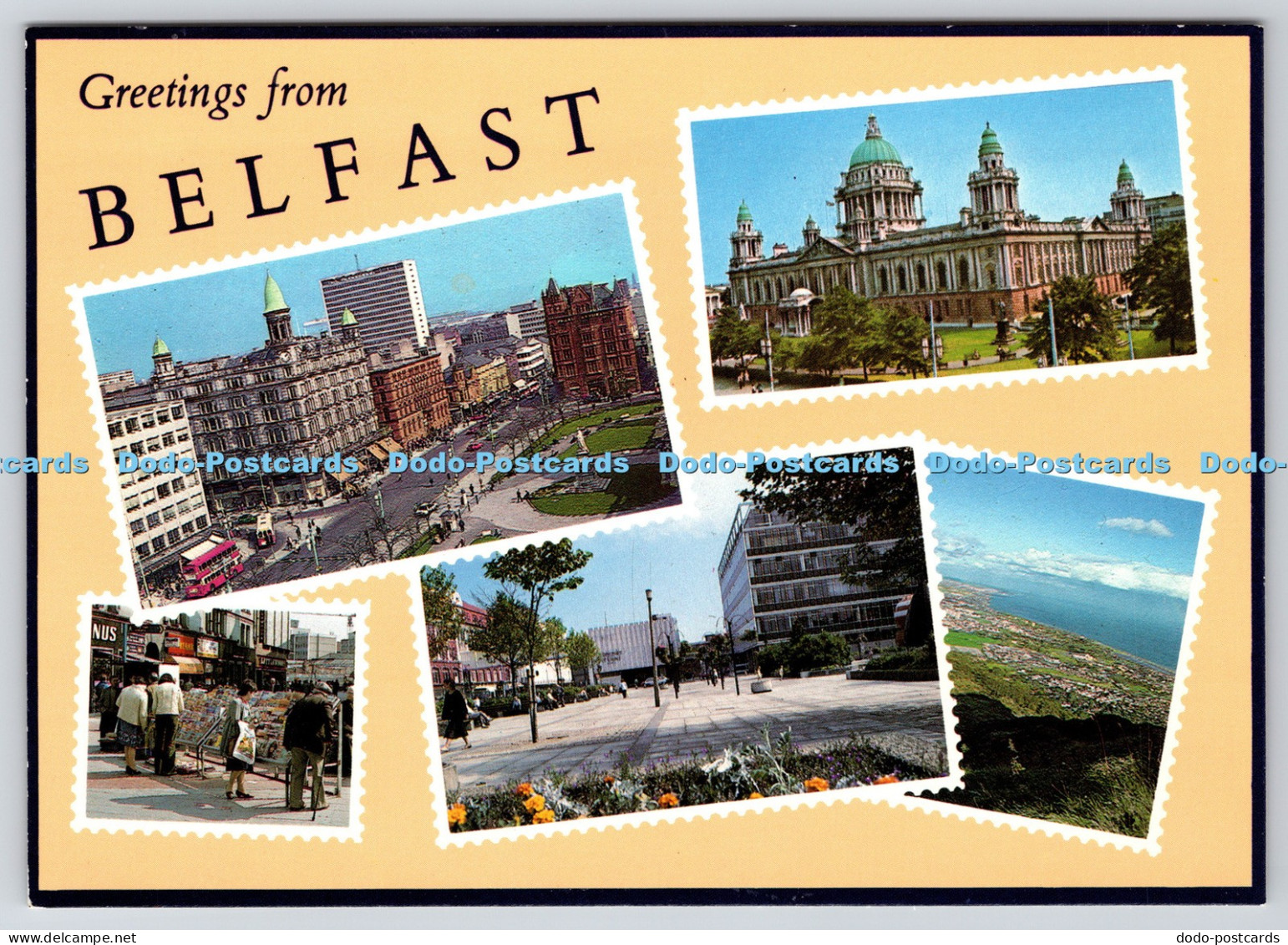 L353331 Greetings from Belfast The Lagan River Flows to Beautiful Belfast Lough