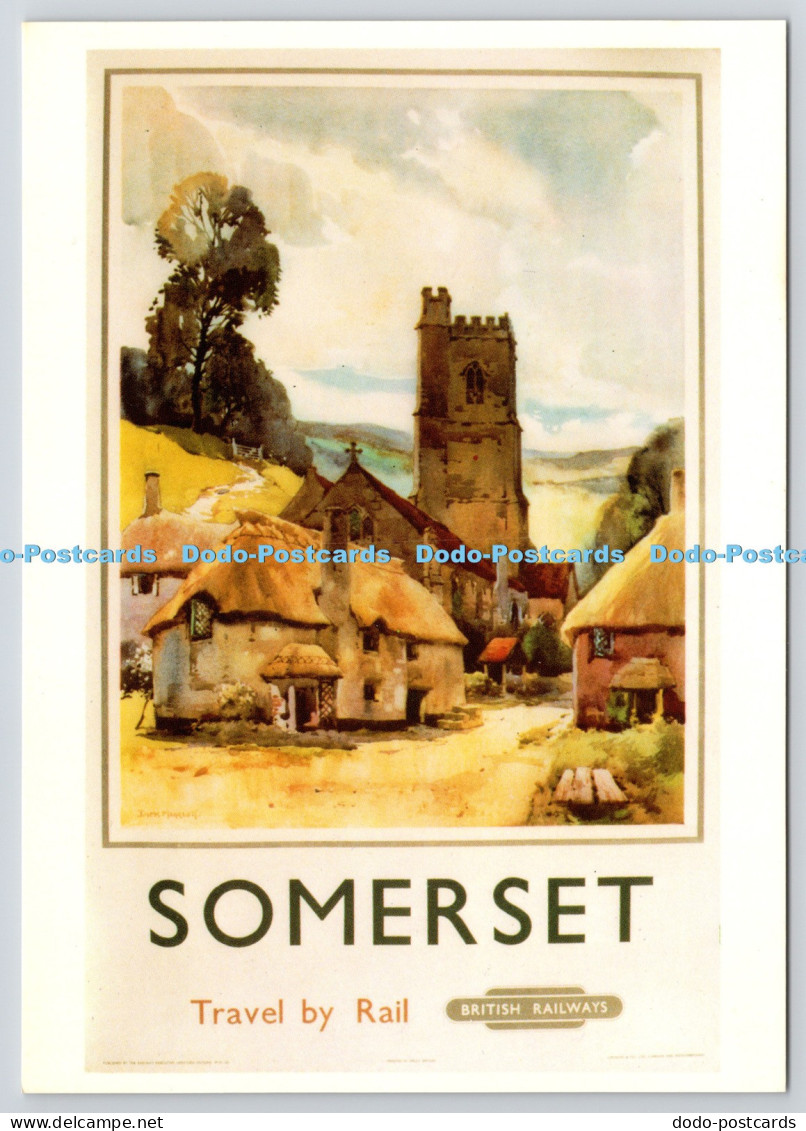 L353444 Somerset Village Scene Somerset Travel by Train British Railways Avon An
