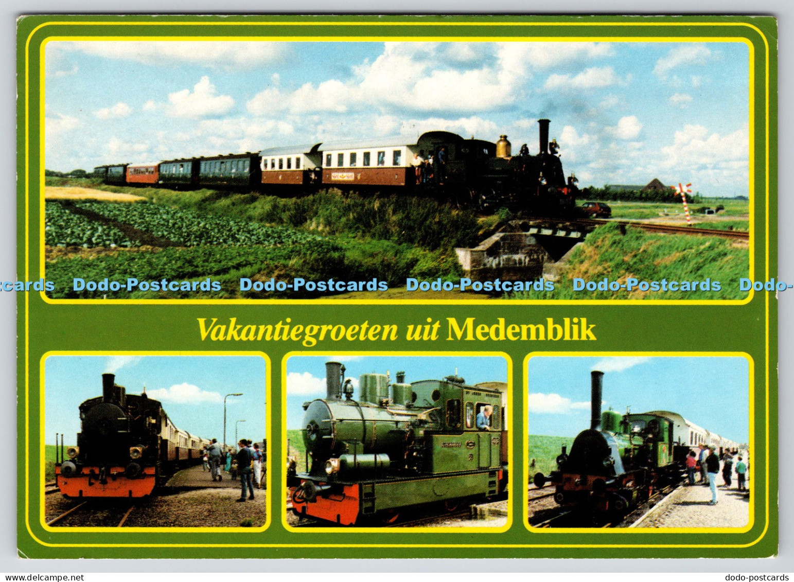 L359472 Vakantiegroeten uit Medemblik Boekhandel Idema PM Haarlem 1988 Multi Vie