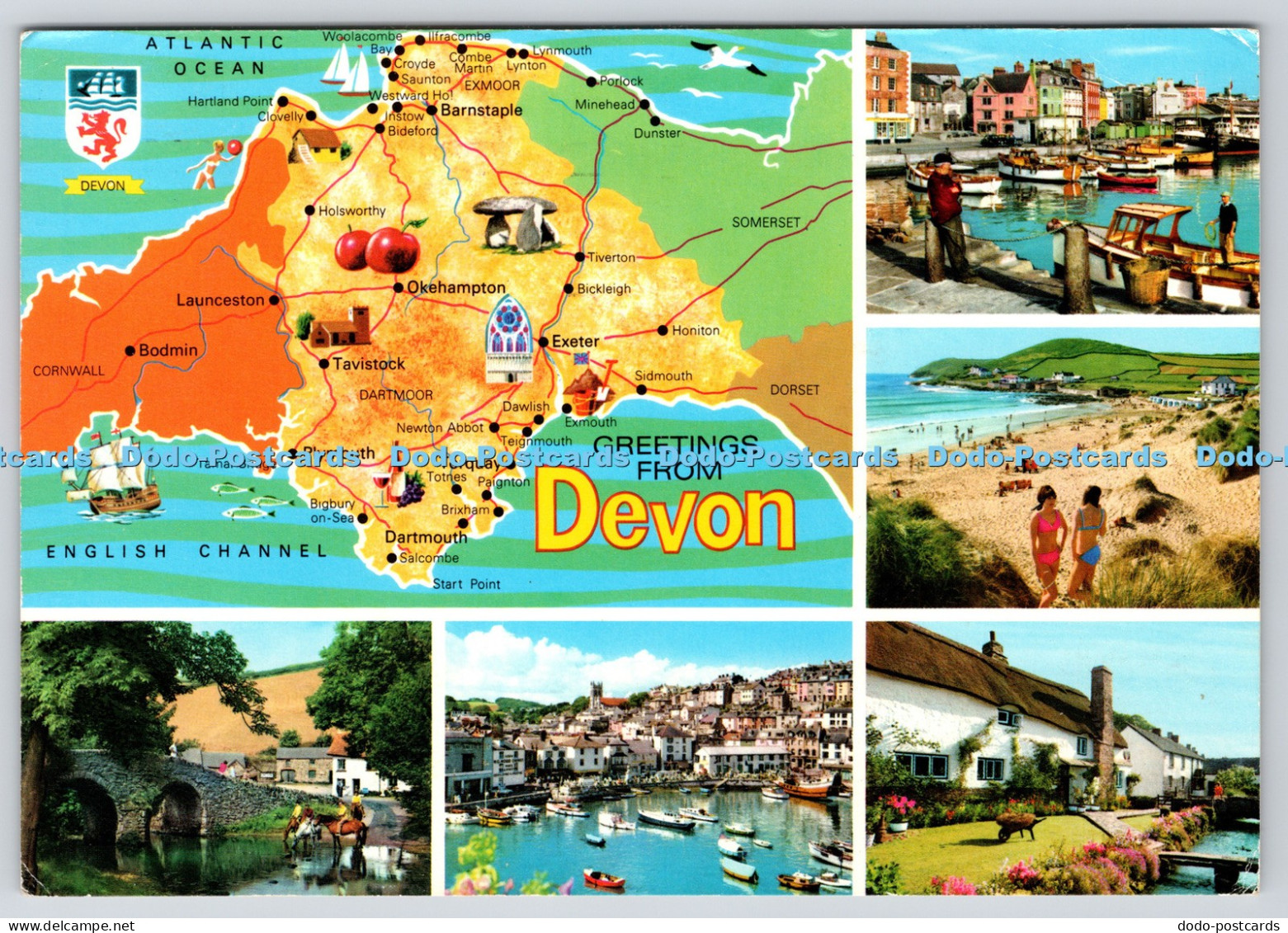 L360574 Greetings From Devon John Hinde PM South Devon Multi View