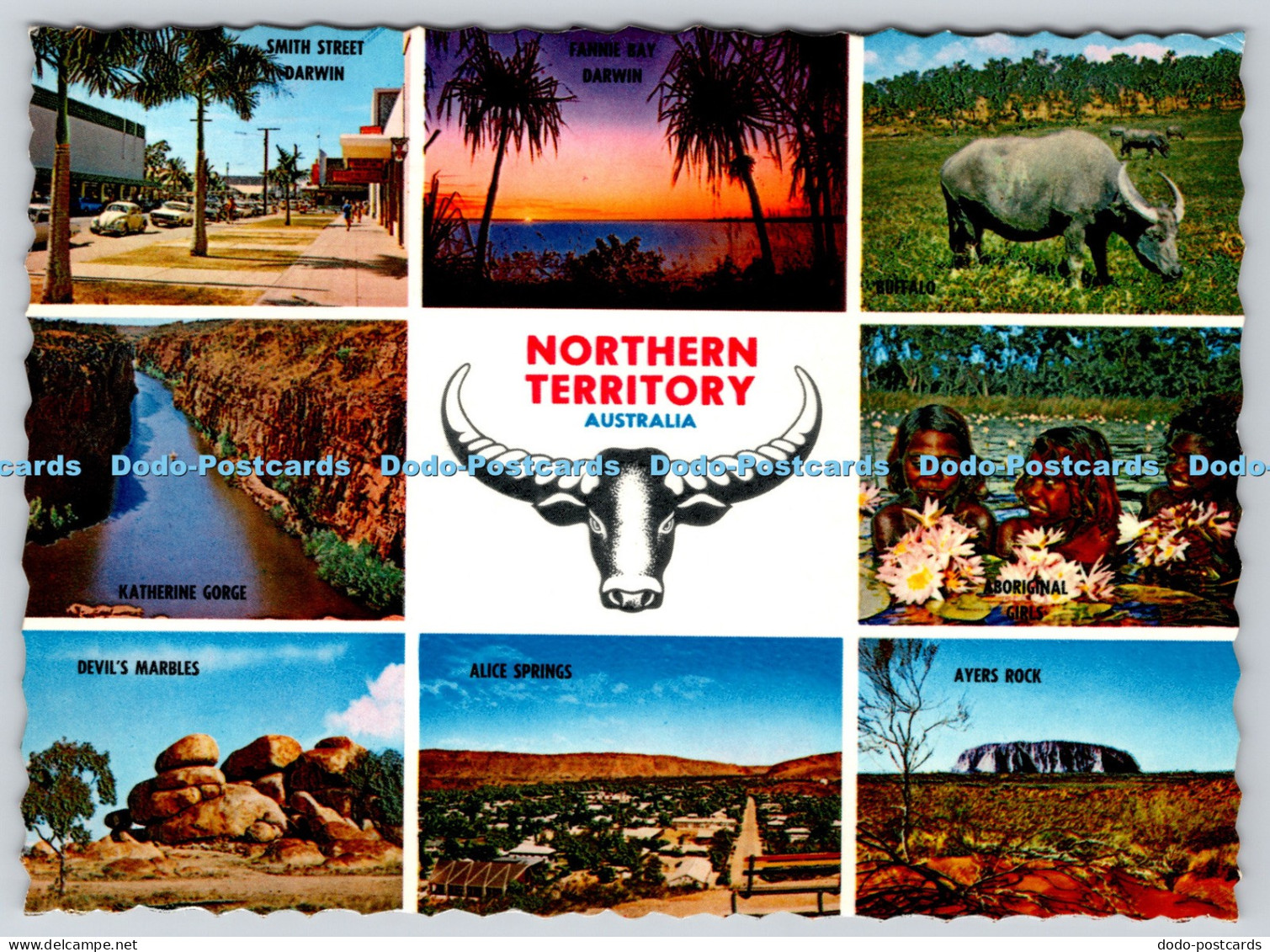 L362559 Northern Territory Alice Springs Nucolorvue 1974 Multi View