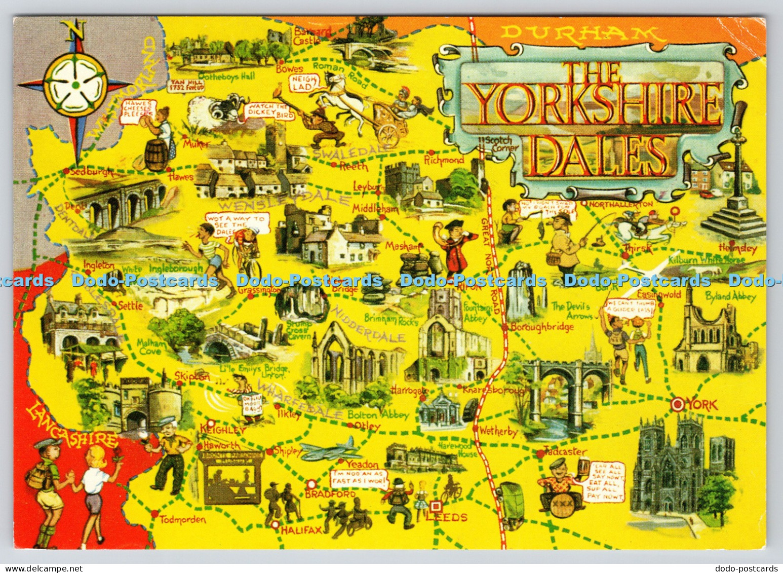 L364684 The Yorkshire Dales Map Bamforth Holmfirth Yorkshire PM York