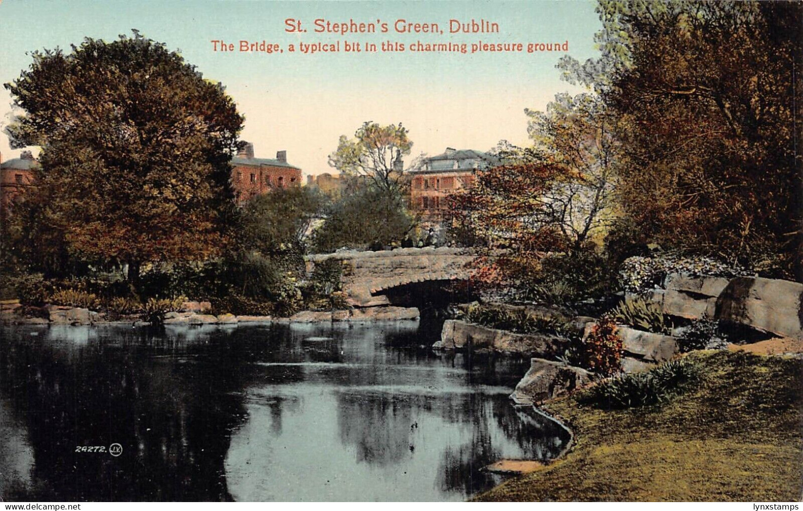 L386 Ireland Dublin St Stephen's Green Dublin vintage postcard