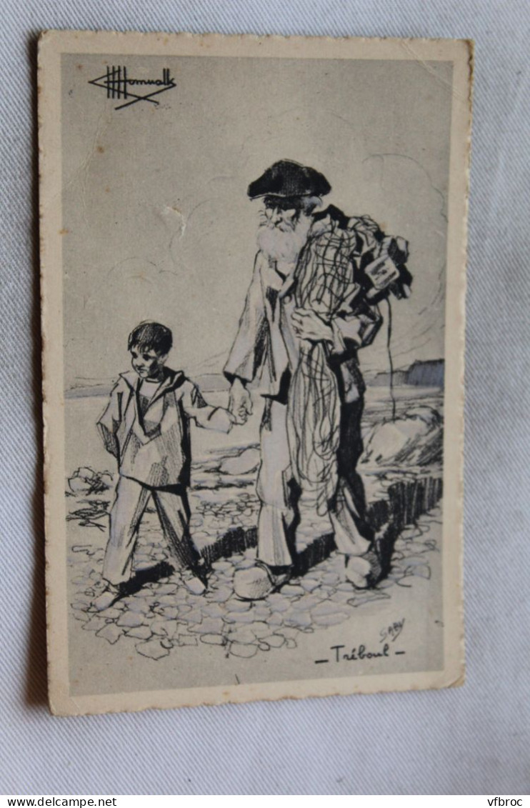 L440, types et costumes de France, Tréboul, dessins de Charles Homualk, Finistère 29