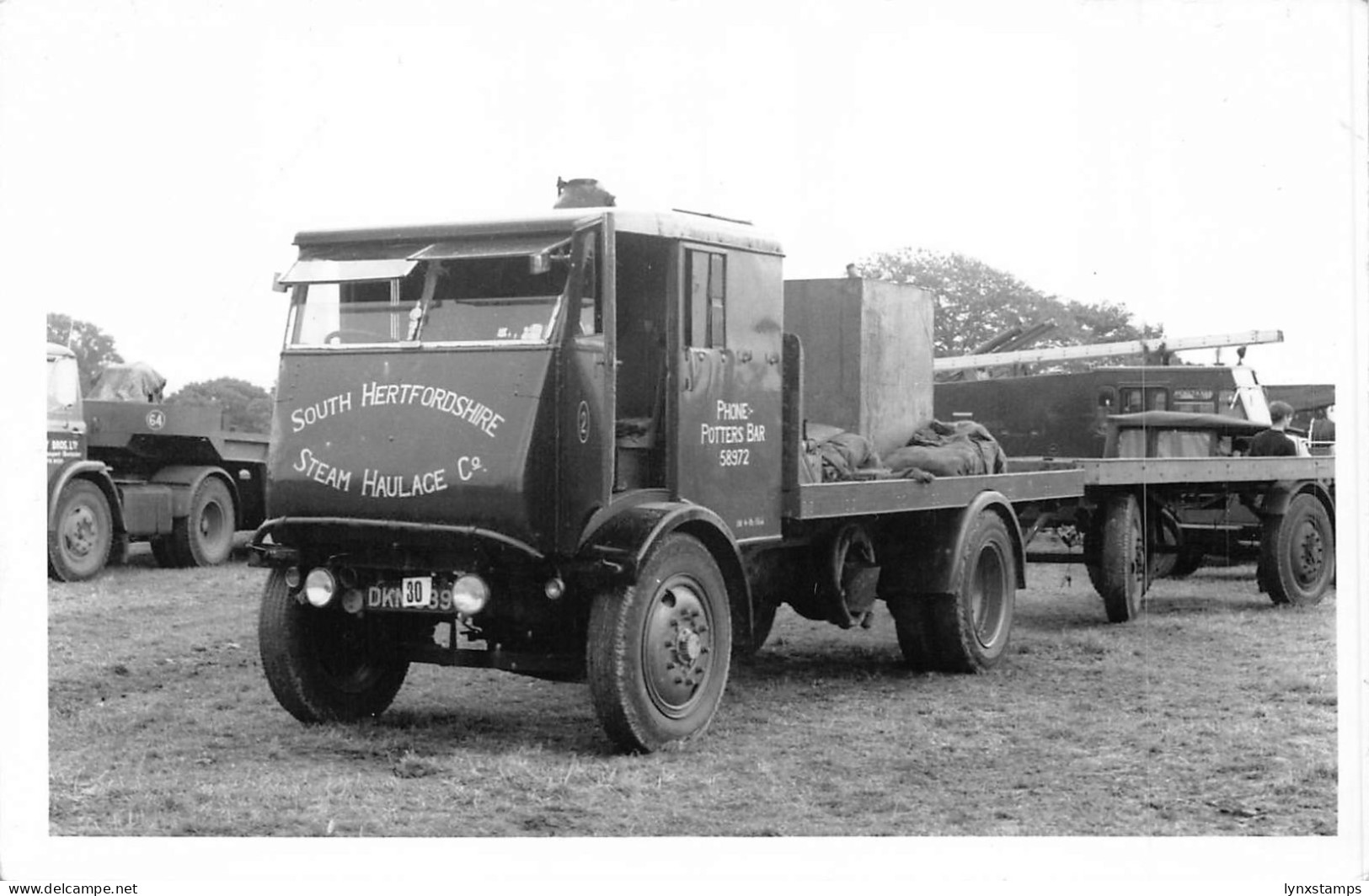 L547 South Hertfordshire Steam haulage Co. truck RPPC postcard