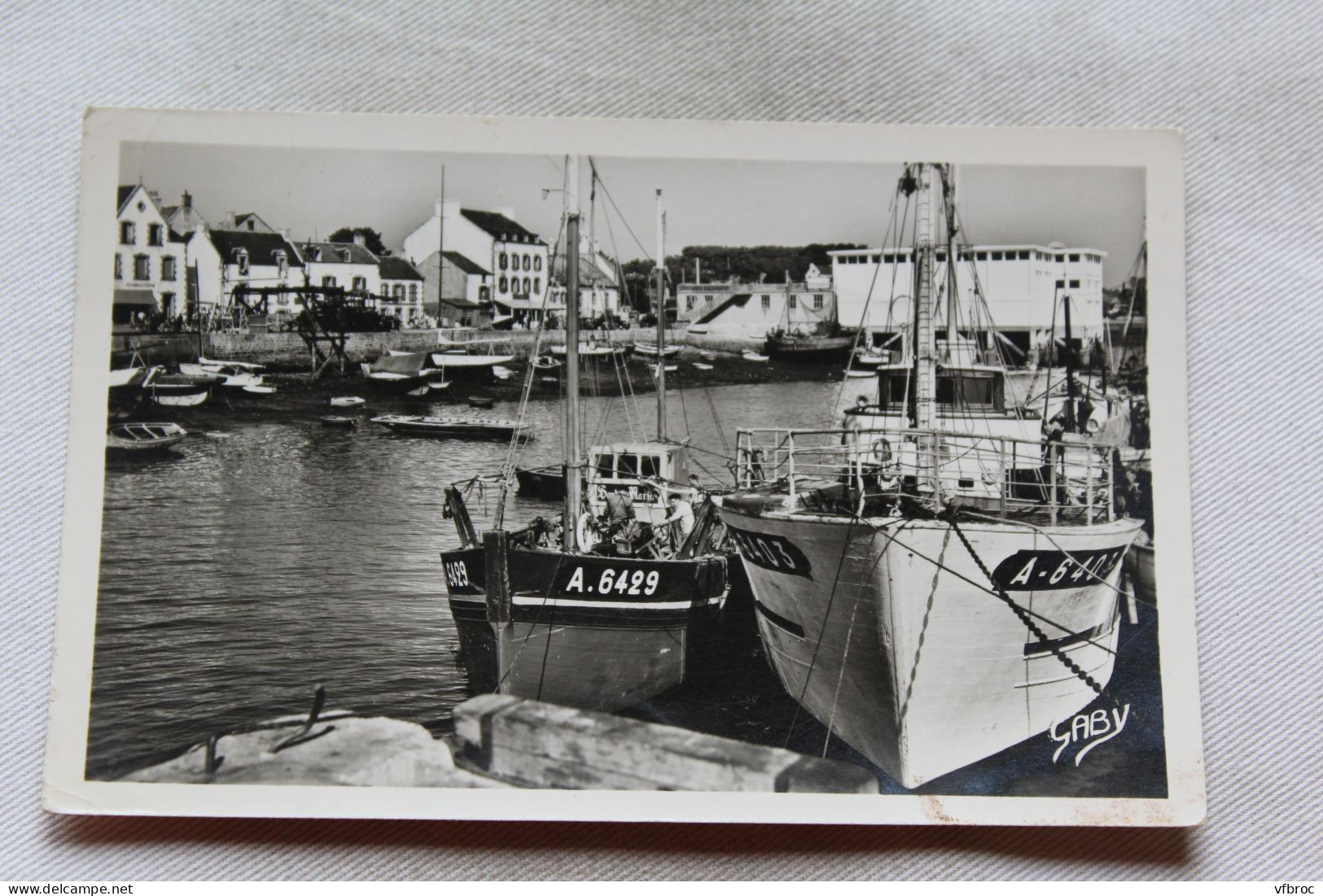 L627, Cpsm 1950, la Trinité sur mer, le quai, Morbihan 56