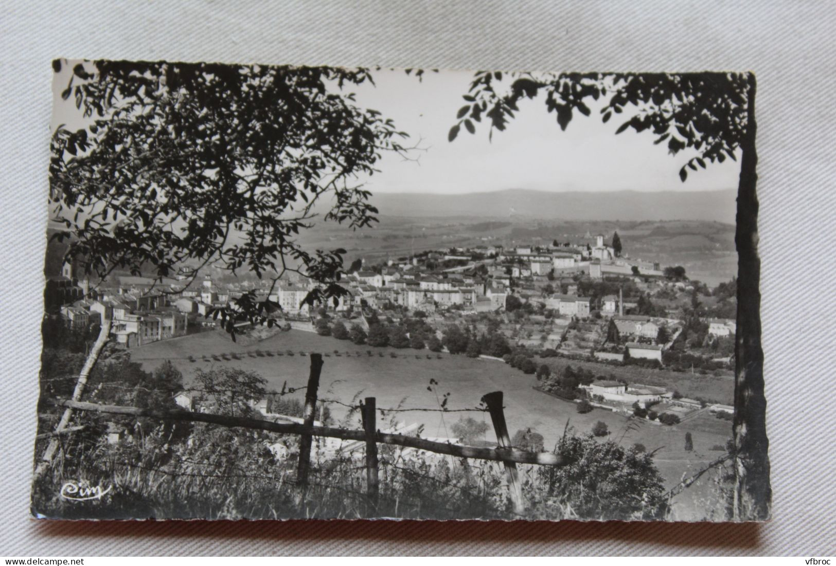 L653, Cpsm 1952, Thizy, vue générale, Rhône 69