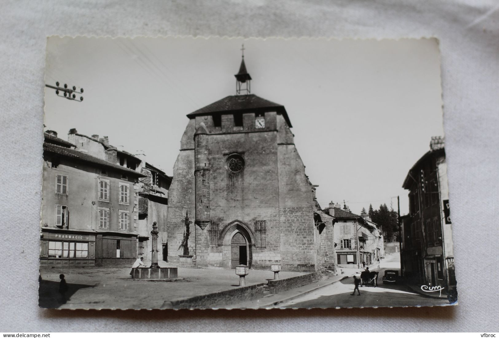 L931, Cpm, Laroquebrou, l'église, Cantal 15