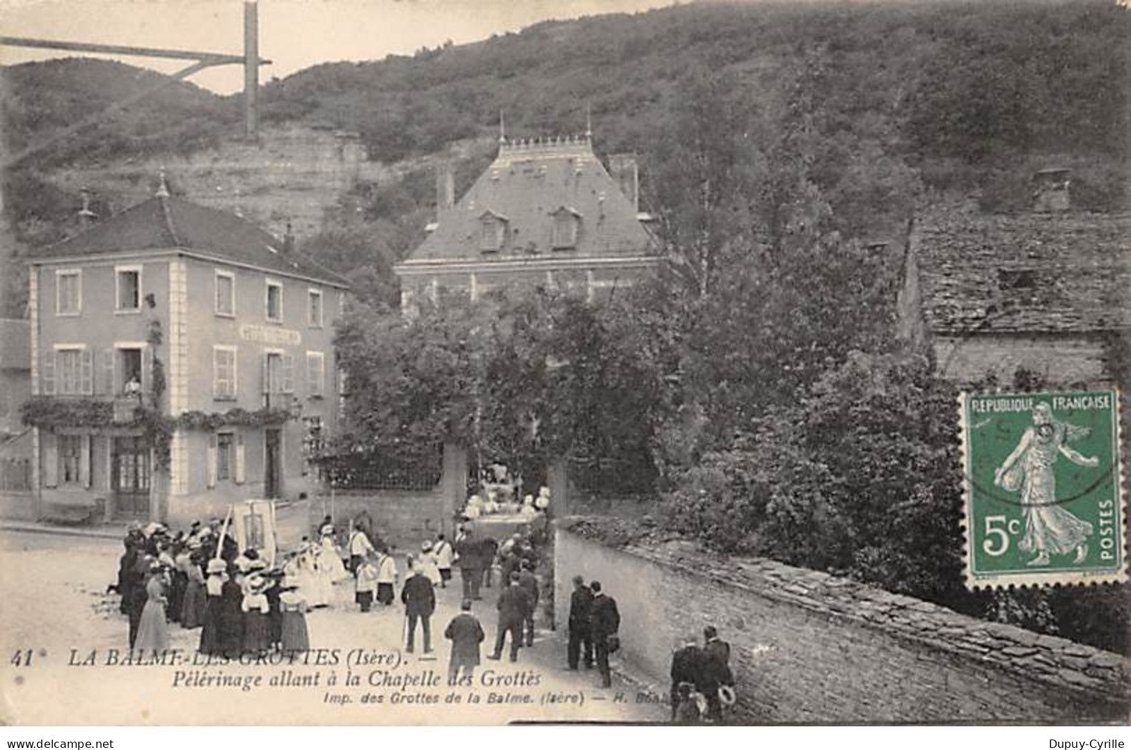 LA BALME LES GROTTES - Pèlérinage allant à la Chapelle des Grottes - très bon état