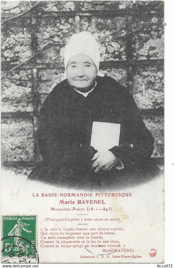 La Basse Normandie Pittoresque - Marie Ravenel meunière- poète (1811-1893) - coll L.B.G.(Fermanville)