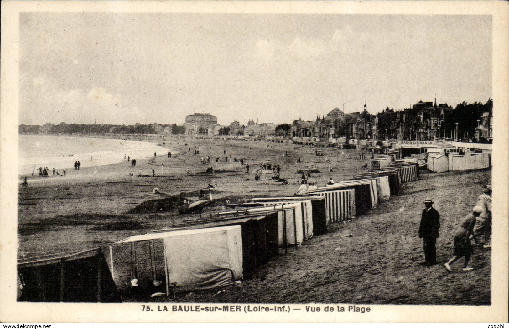 La Baule CPA Vue de la plage