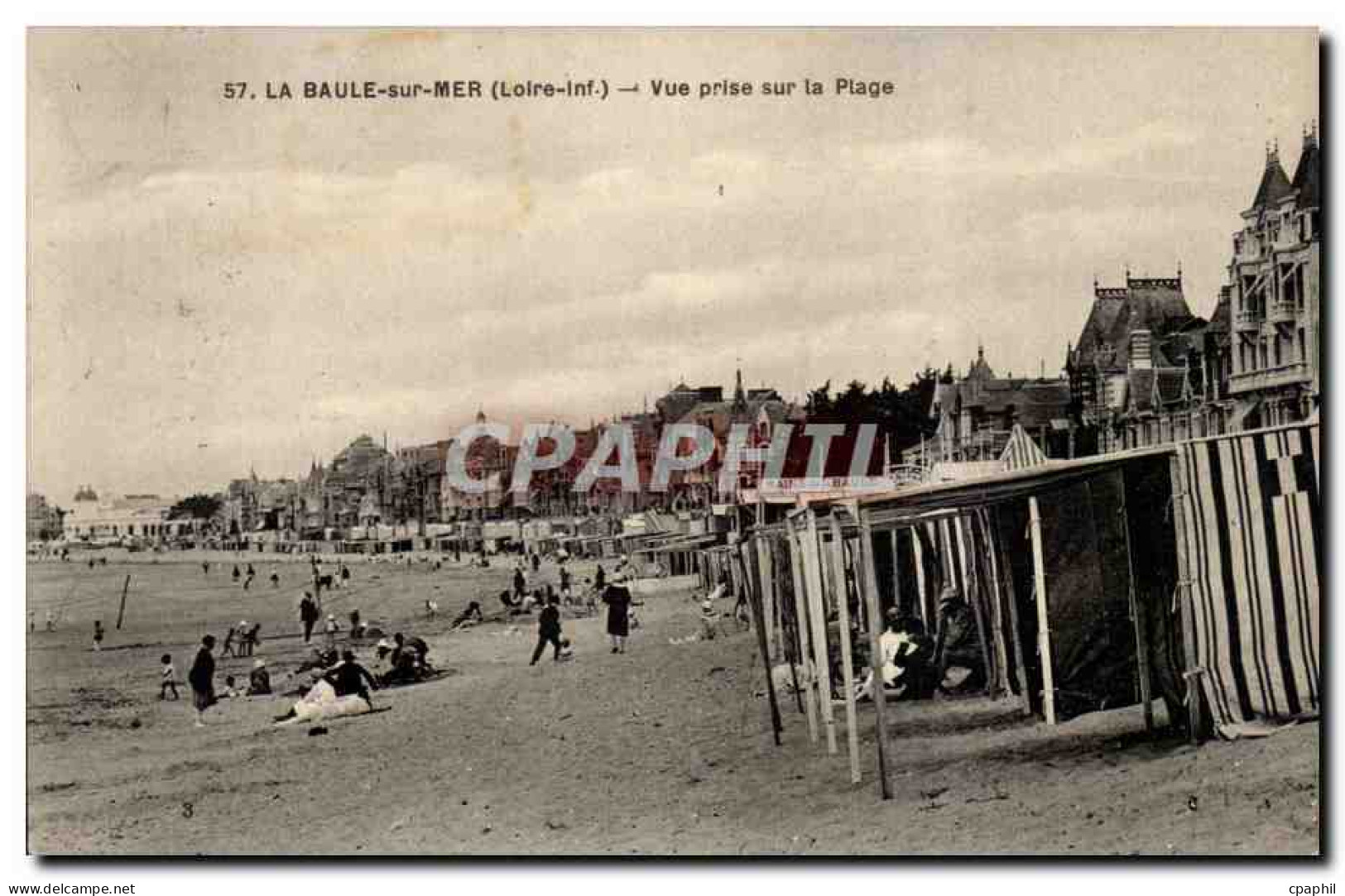 La Baule CPA Vue prise sur la plage