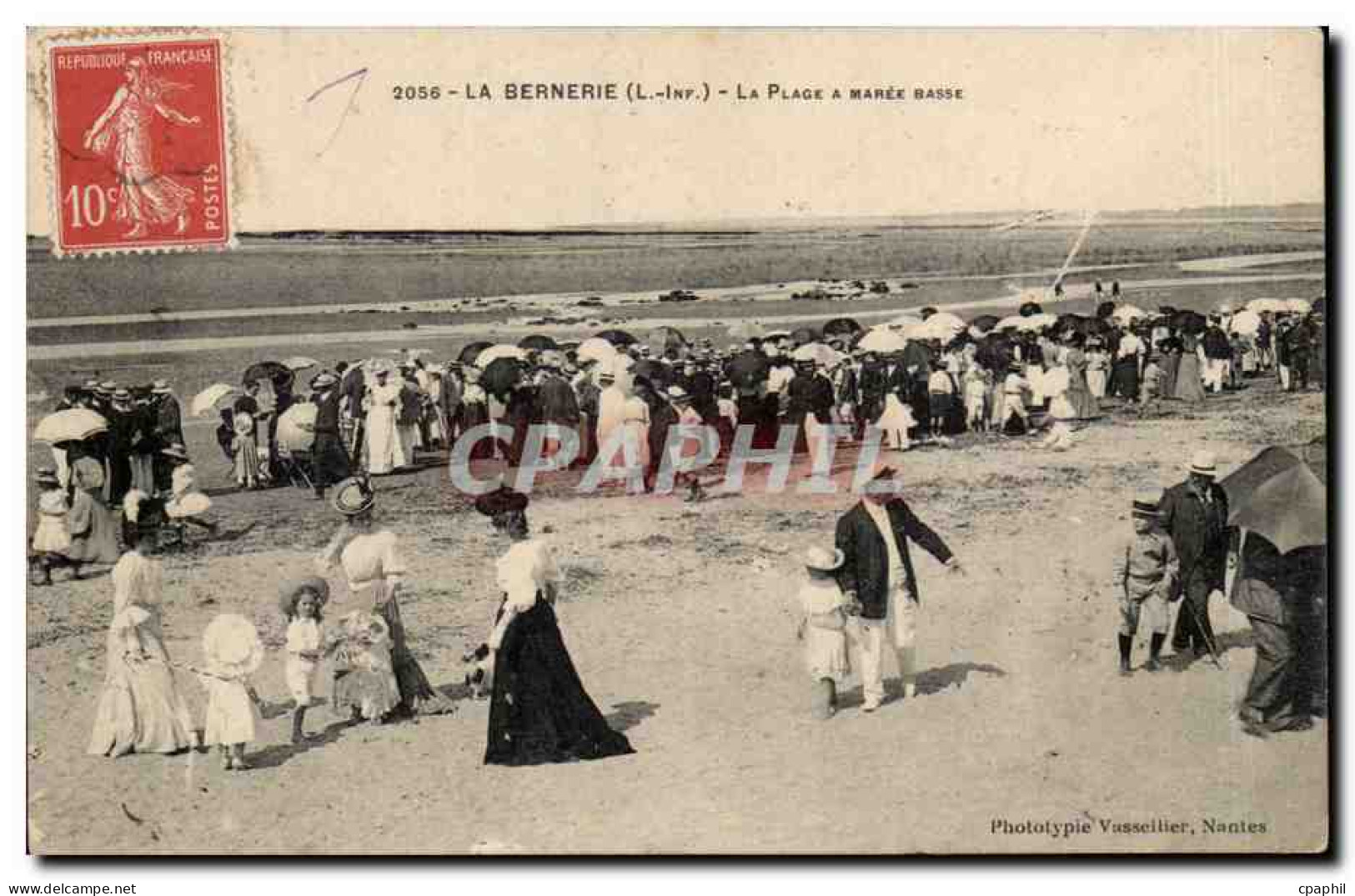 La Bernerie CPA La plage a maree basse