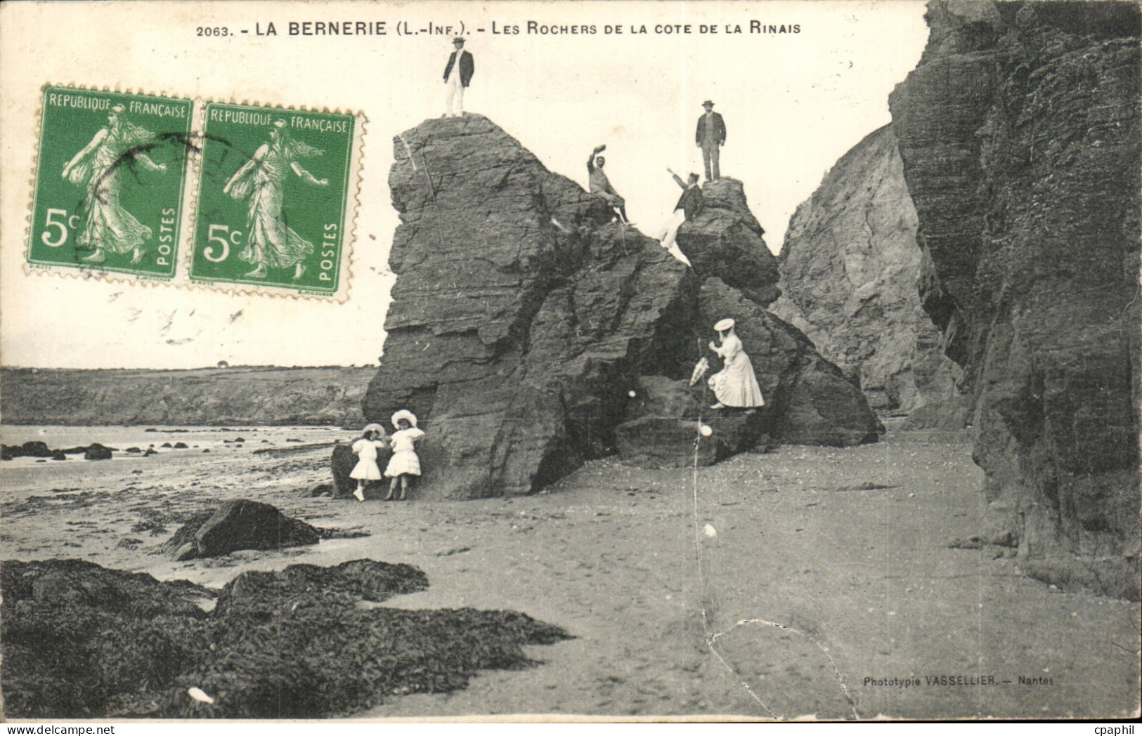 La Bernerie CPA Les rochers de la cote de la Rinais