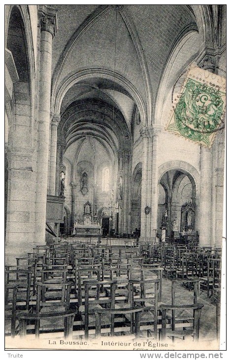 LA BOUSSAC INTERIEUR DE L'EGLISE